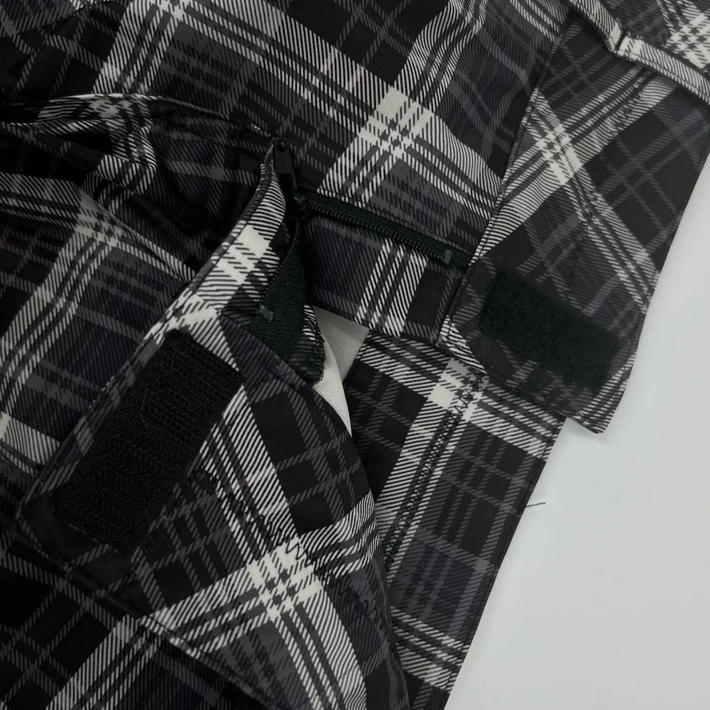 Lululemon Black Plaid Bermuda Tall Shorts Slim Fit Size 2 NWOT